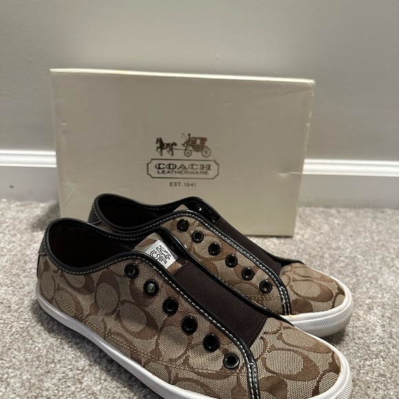 Coach Brown Slip-On Sneakers - Picture 4 of 4